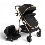 Coche Travel System Jumbo Con Baby Silla Ruedas Todo Terreno