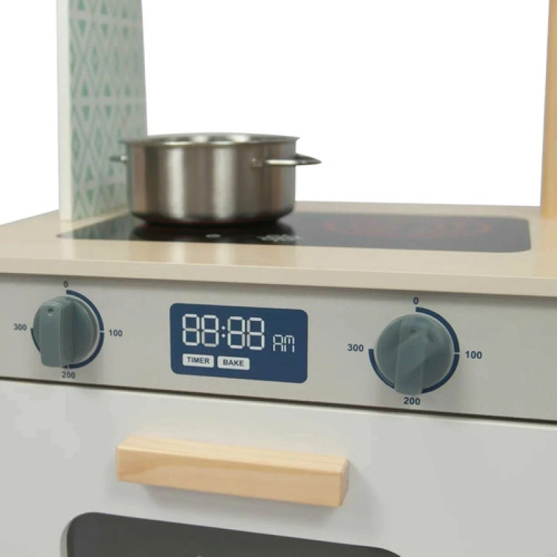 Cocina Infantil De Madera Con Accesorios Edufun