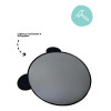 Espejo De Auto Universal Para Bebés Circular Bebesit Negro