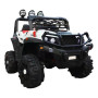 Auto Jeep Doble A Batería 12v Con Control Remoto Bebesit Blanco