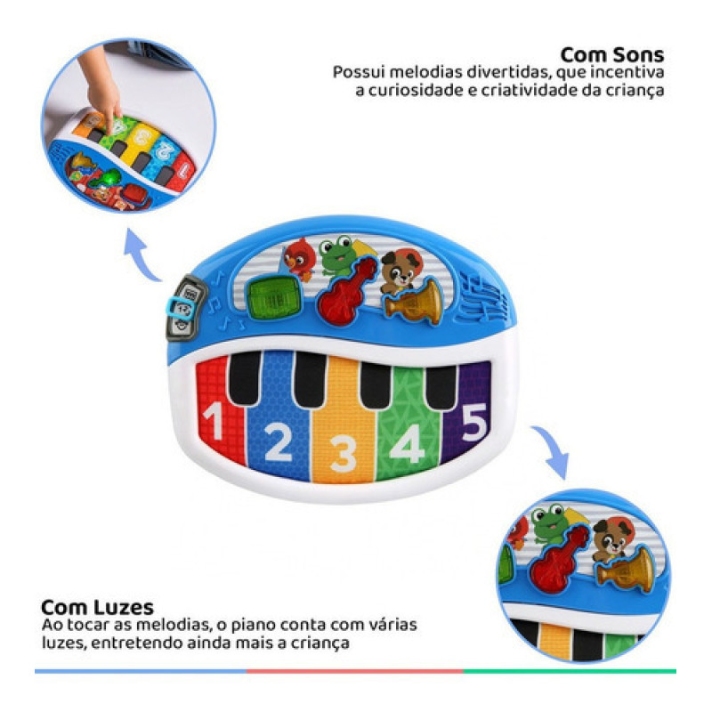 Piano Educativo Para Niños Baby Einstein Con Sonido Y Luz
