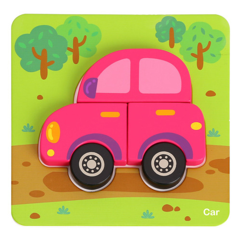 Tooky Toy Puzzle De Madera Para Niños De Transportes