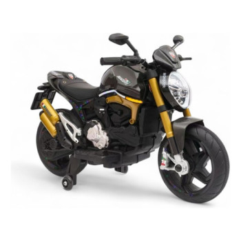 Moto A Batería Monster 12v Luces Led Y Música Hasta 50 Kg