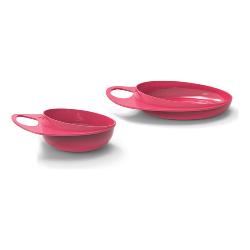 Set Plato Y Bowl Bebé Apto Microondas Libre Bpa