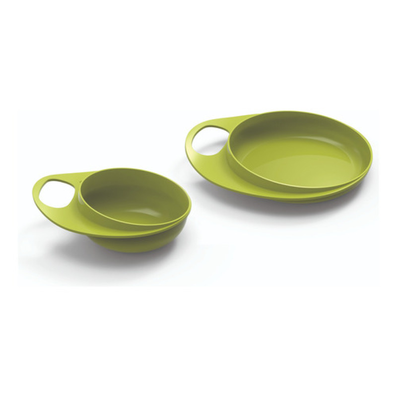 Set Plato Y Bowl Bebé Apto Microondas Libre Bpa