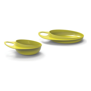 Set Plato Y Bowl Bebé Apto Microondas Libre Bpa