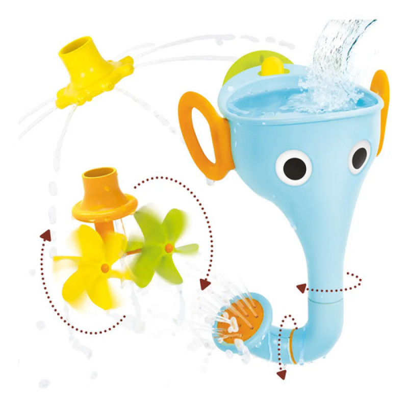 Juguete De Baño Con Agua Elefante Fill N Sprinkle Yookidoo