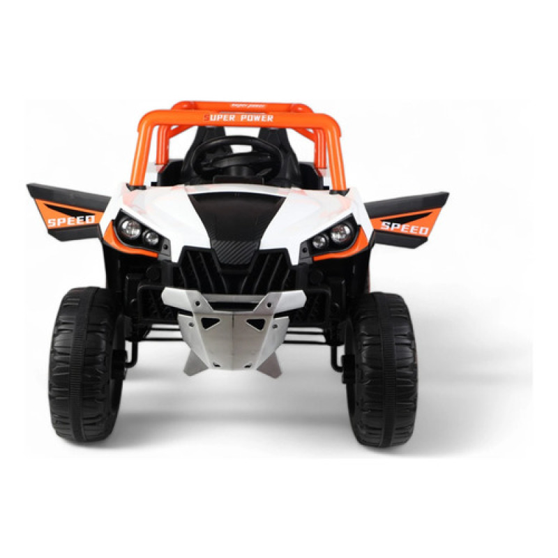 Jeep A Batería Polaris Con Luces Led, Mp3, Bluetooth Bebesit Naranja