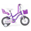 Bicicleta Niña Rod 12 Bocina, Ruedas Auxiliares Y Canasto