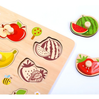 Puzzle Encastre Frutas Tooky Toy