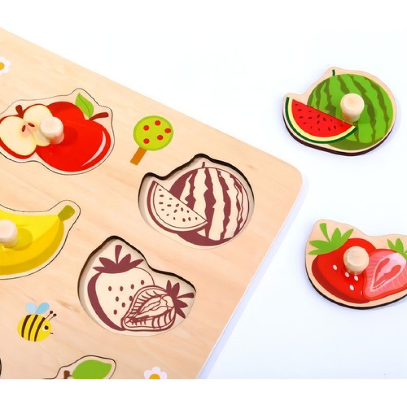 Puzzle Encastre Frutas Tooky Toy