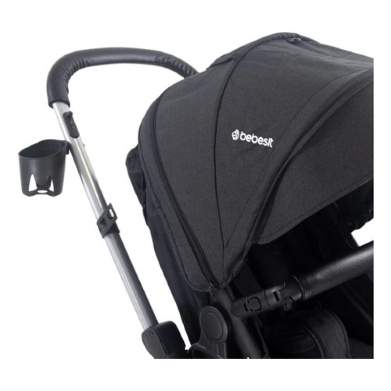 Coche Moises Alfa Travel System Bebesit Negro Negro Negro