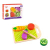 Juego Didactico Cortando Frutas Verduras De Madera Tooky Toy