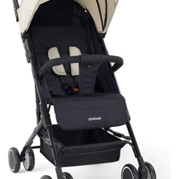Coche De Paseo Bebesit Sprint Beige Con Chasis Color Negro