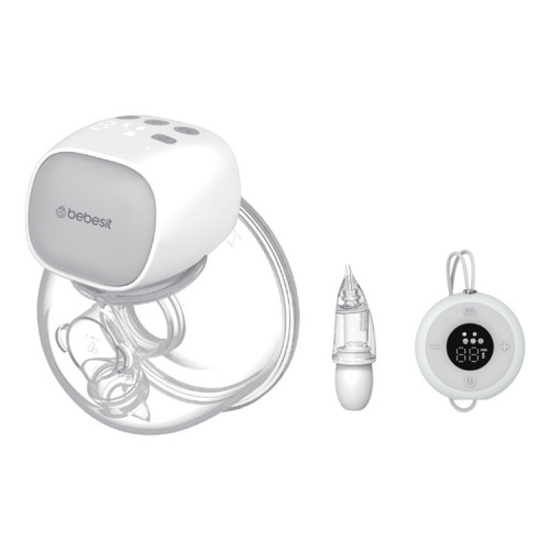Extractor De Leche Portatil + Control Y Aspirador Bebesit