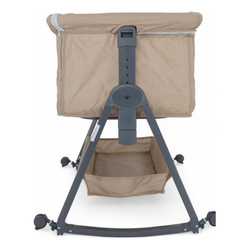 Cuna Colecho Mecedora 2en1 Con Mosquitero Bebesit Beige Liso Beige