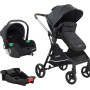 Coche Moisés 3en1 Travel System Cubrepies Bebesit Mars Uv50+